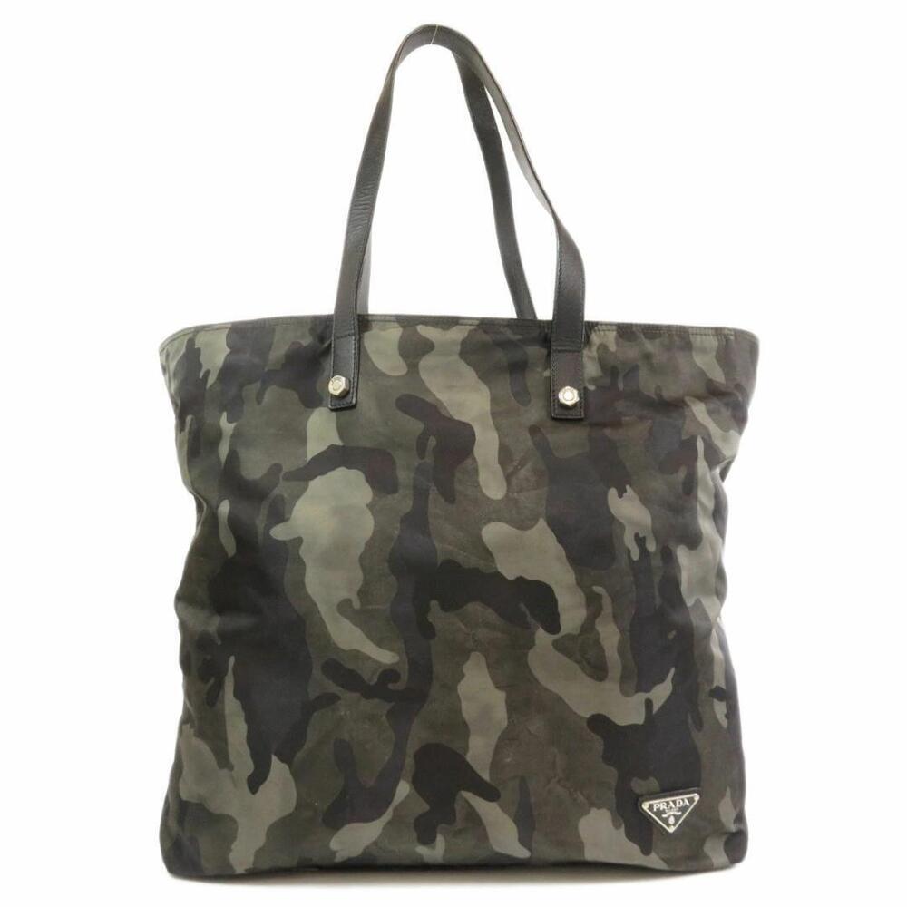 Prada Camouflage pattern Tote bag Shoulder bag material Camouflage